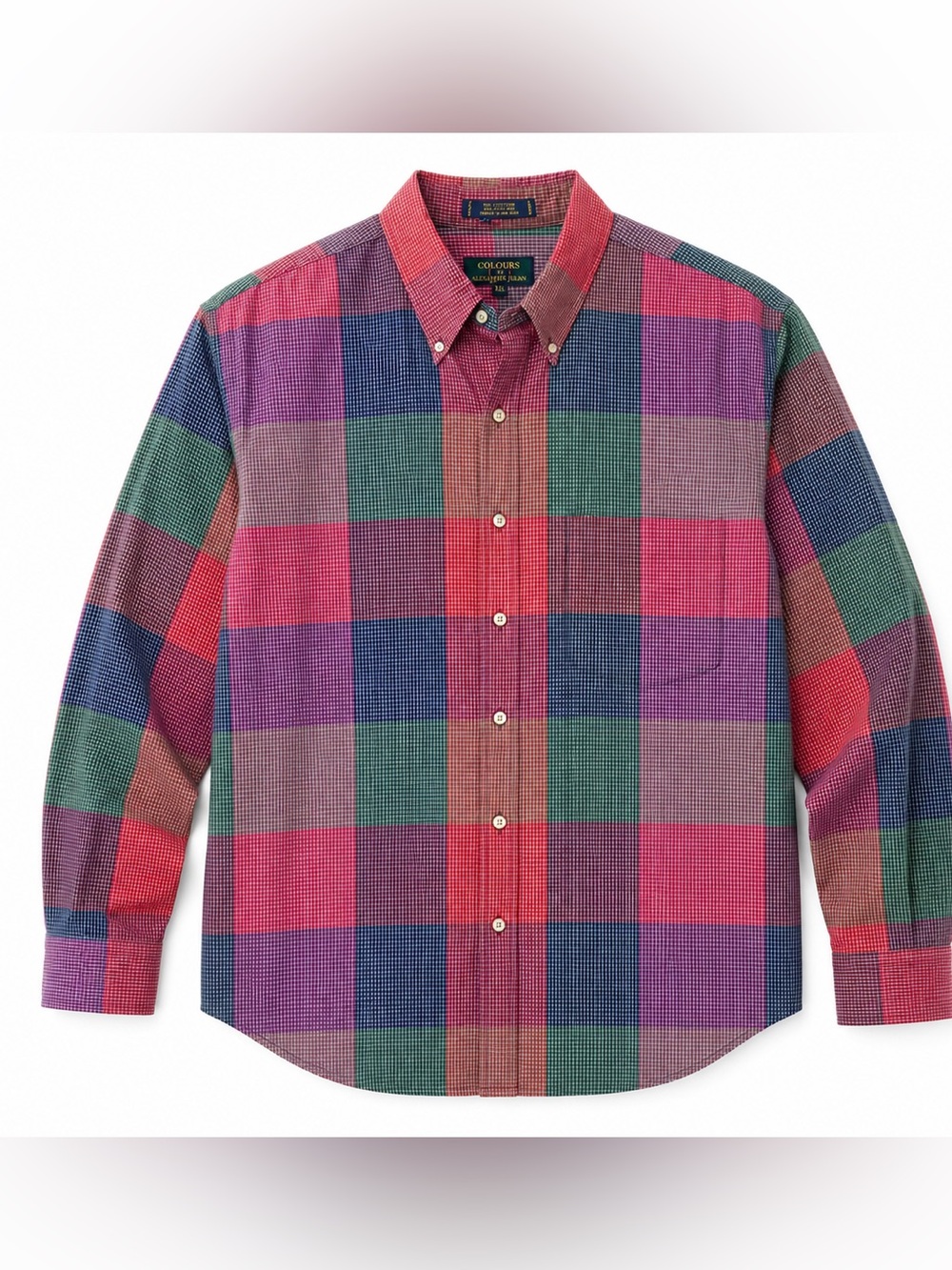 Vintage Colours by Alexander Julian Multicolor Plaid Button-Down Shirt -